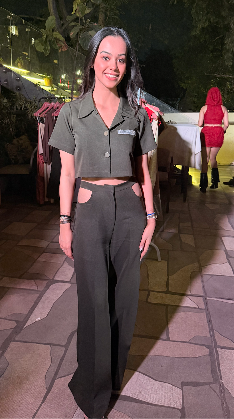 Hotline Military Cropped Shirt