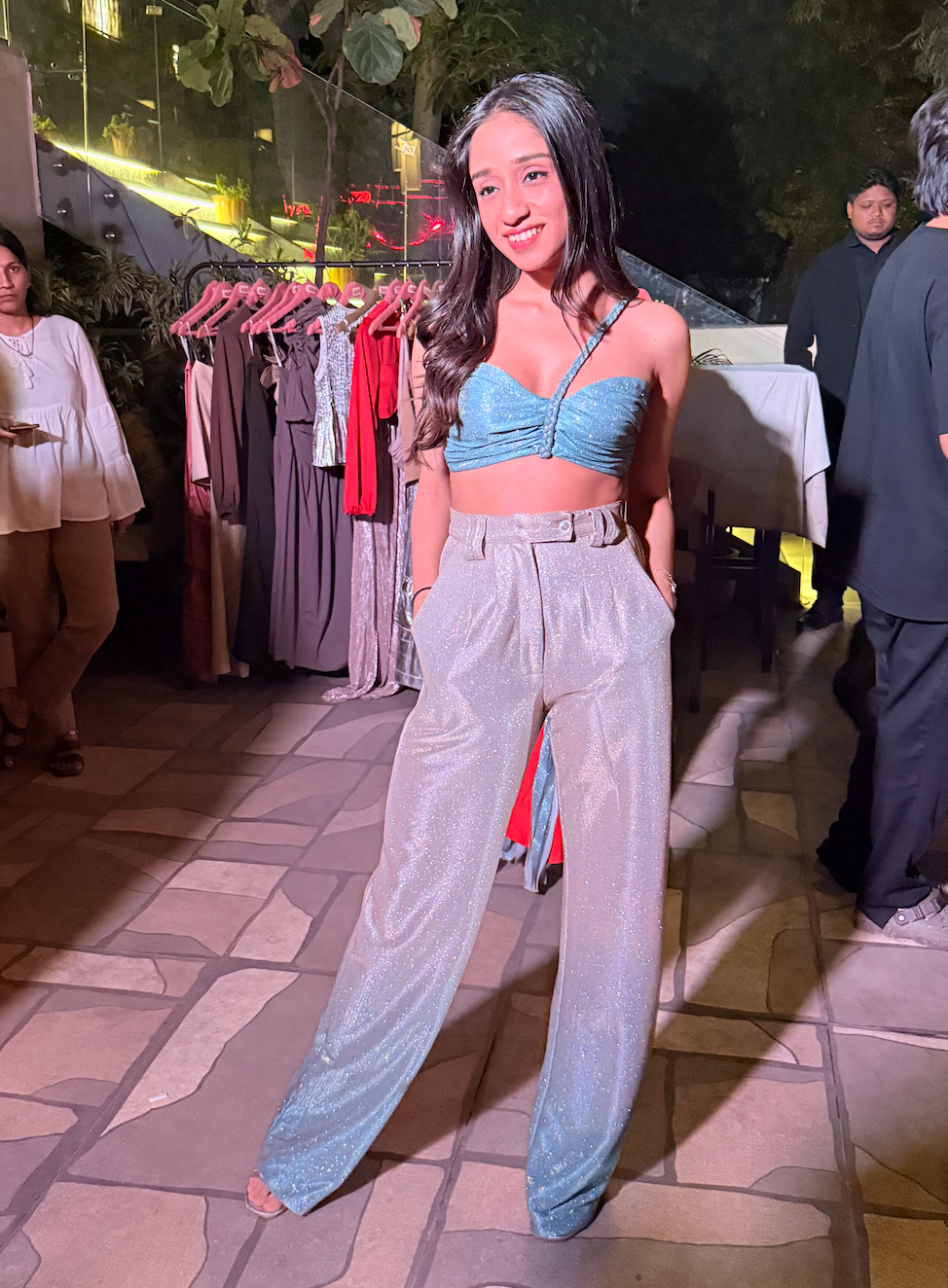 Electric Twist Crop Top