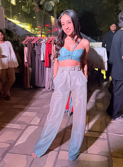 Electric Twist Crop Top