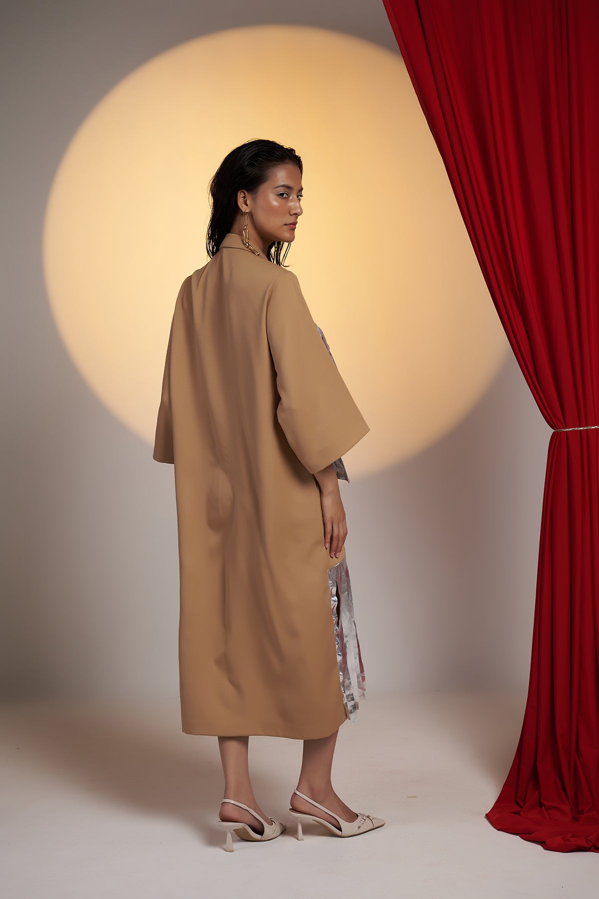 Foil Groove Jacket Dress