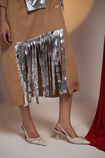 Foil Groove Jacket Dress