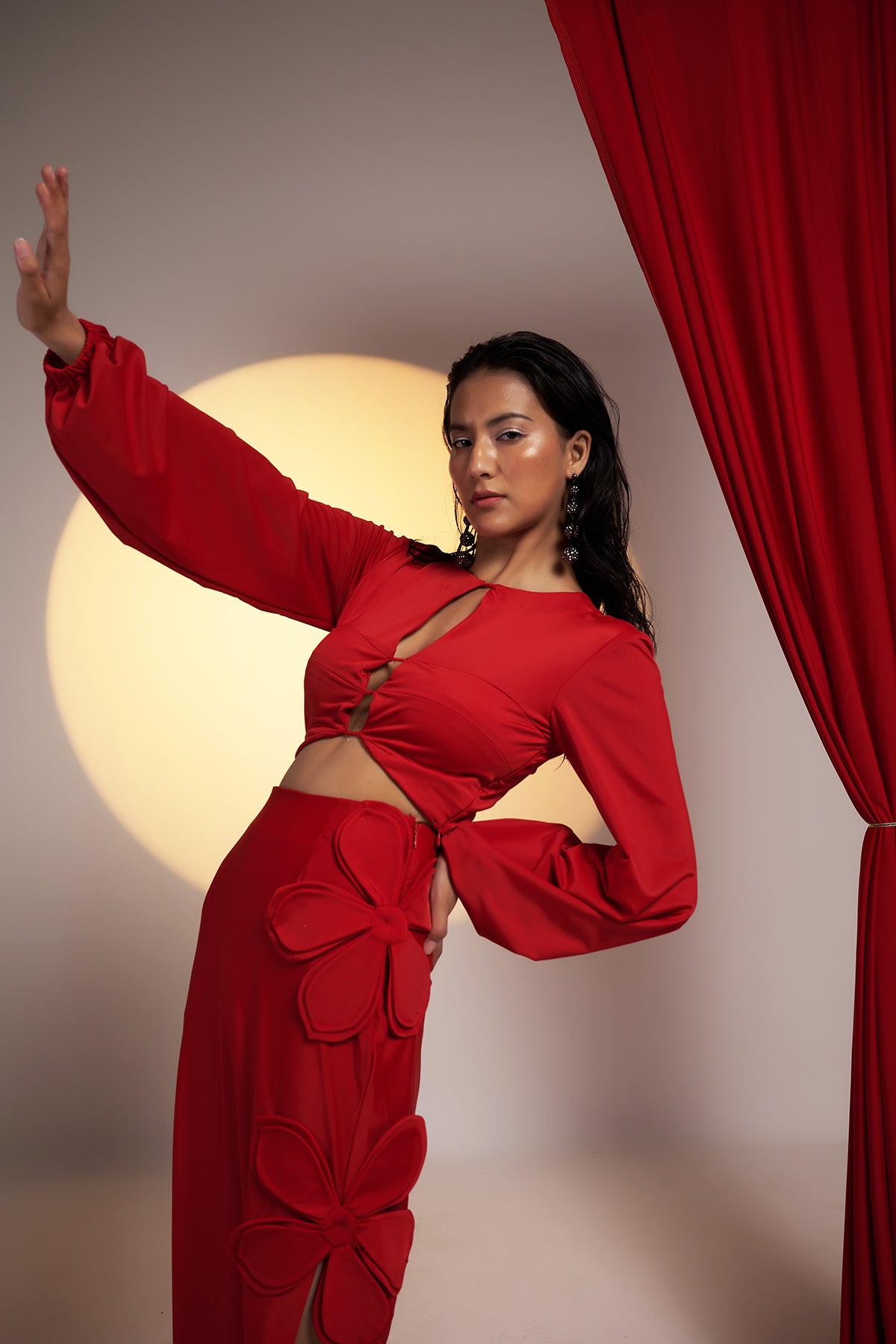 Crimson Tease Crop Top