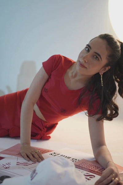 Cherry Pop Cropped T-shirt